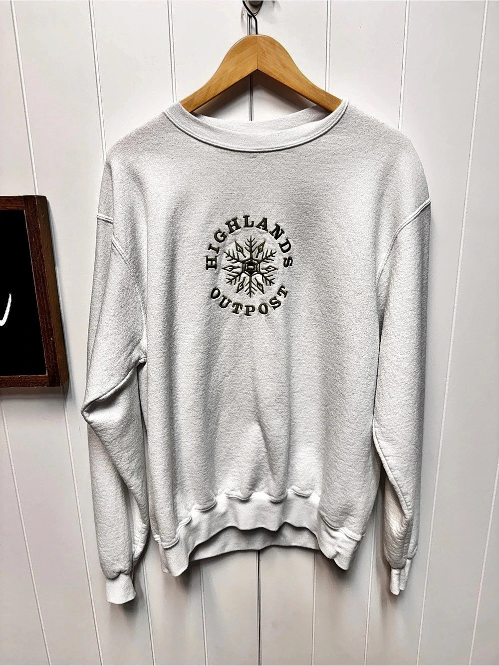 Champion Highlands Outpost Graphic Crewneck Sweatshirt Size Large